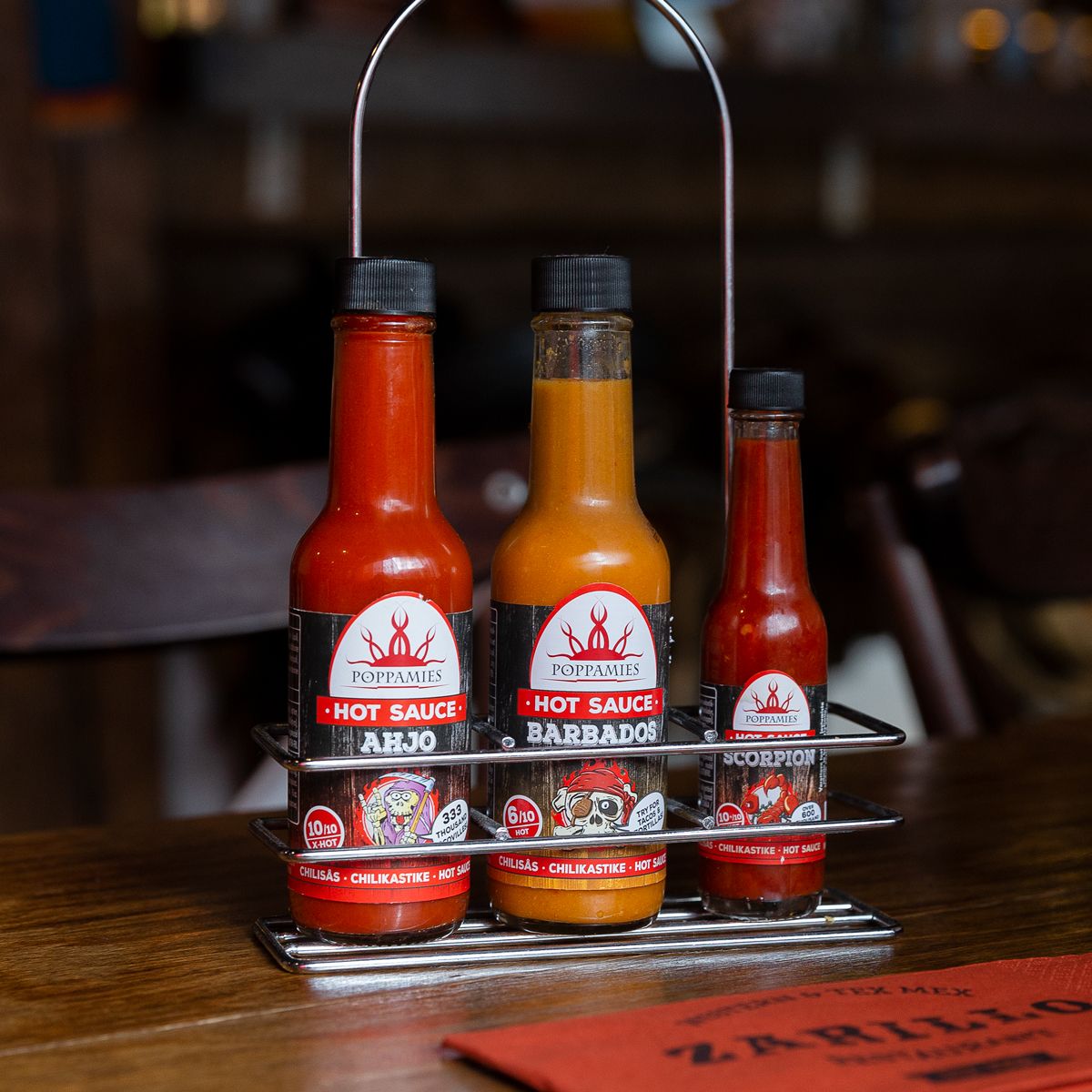 Zarillo Texmex Tampere ravintola chilikastikkeet kastike tulinen Poppamies